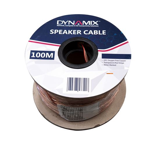 Clear 2Core 2.0mm Speaker cable 100Metre Drum